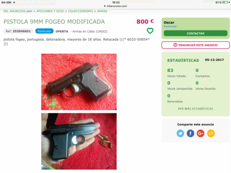 25 detenidos y 17 investigados por tráfico de armas en una operación iniciada en Sevilla

La Guardia Civil 110