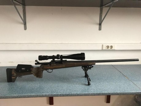 Un amigo vende este rifle preparado p Masip para categoría producción.
Rifle , culata y bipode harris 00