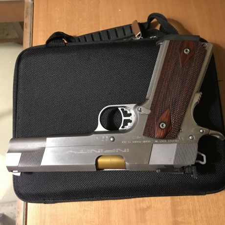 RETIRADA DE LA VENTA. Infinity monohilera 1911 en cinco pulgadas 
Acero inox. Una maquina de hacer dieces. 01