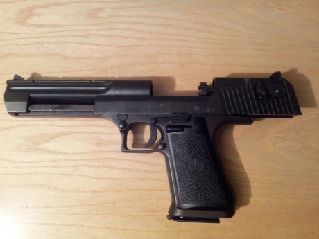 Se vende Desert Eagle 44 Mg con dies RCBS, dos cargadores, muelle de repuesto de uña extractora, unas 01