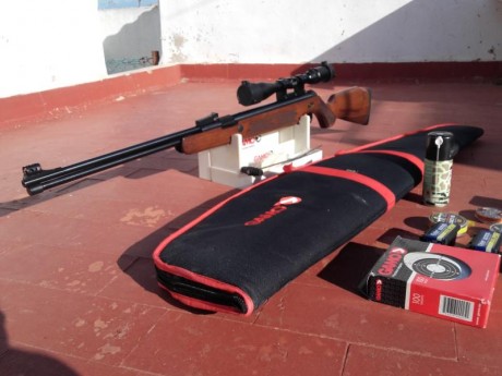 Por falta de uso, norica quick del 4,5. Muy potente y precisa.Esta nueva !!! El visor no es el que sale 12