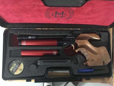 Buenas, vendo por lesión  pistola  Morini 162 EI Short, de 2015, cacha M mejorada, totalmente nueva, no 01