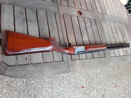 VENDO ESCOPETA DE TIRO AL PLATO . 
MARCA ARAMBERRI GUERNIKA . 
CALIBRE 12.
INCLUYO POLICHOCKS.
PRECIO 32