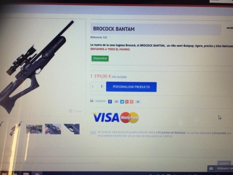 VENDO CARABINA BROCOCK (DAYSTATE) DEL CALIBRE 5,5 sintetica  DE AGOSTO DEL 2017

CARABINA POTENTE Y PRECISA 20