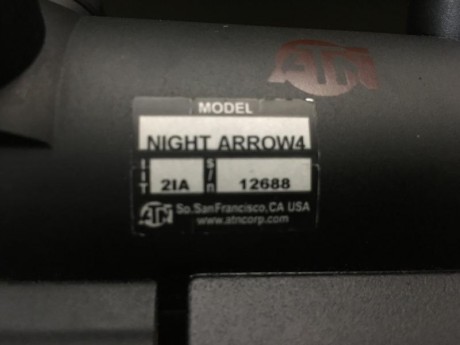 Visor ATN Arrow 4 de 2+ con tubo IIT 2 IA, modelo americano y con una gran calidad.
IR de 810 marca ADL 21