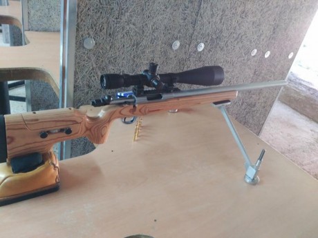 Vendo rifle Sabatti Tactical Ltd. Madera laminada y cañon inox. En calibre 222 Rem. Y lo mejor del rifle, 01