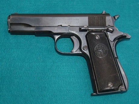 Busco una pistola Llama 3 en calibre 9 corto inutilizada con certificado BOPE NO nominal, idéntica a la 00