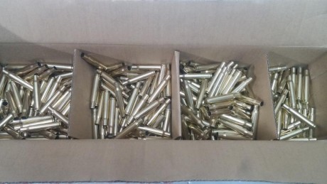 Se cambian vainas del 30-06,  7m  win mag , 270    de un solo disparo y pasadas por la tumbler, por vainas 00