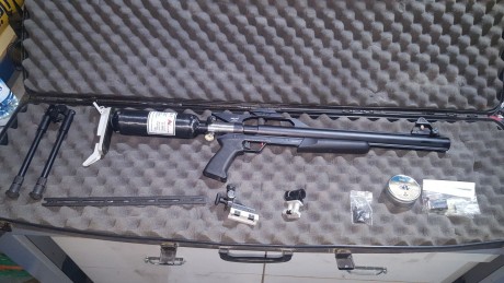 Hola por si alguien deja el mundo de 22 lr cambiaria mi pcp de aire comprimido por uno de calidad.
La 00