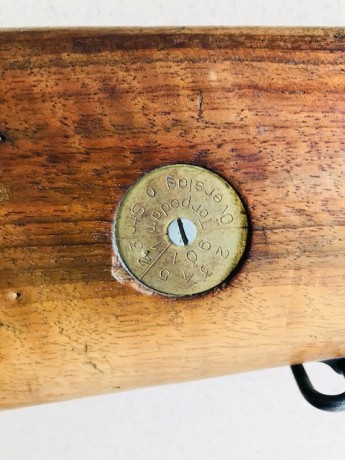 Calibre: 6,5 x 55
Mauser Sueco M-96 
Año de fabricación: 1899
Está en buen estado, pavón y culata de madera 00