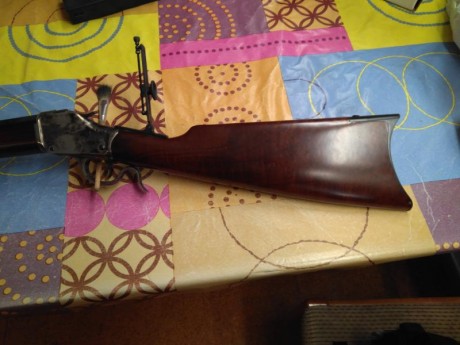 Tengo este rifle en calibre 45colt, un Hege-Uberti falling block 1885 High Wall, Una pieza jodidamente 32