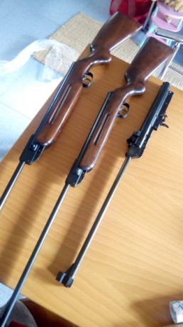 Hola, por exceso de carabinas para restaurar-completar vendo estas 2 weihrauch una hw50 gatillo record, 02