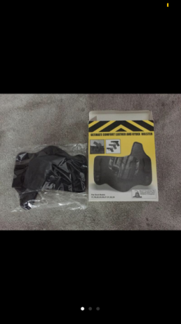 Vendo funda interior en kydex y cuero A ESTRENAR.
Es válido para varios modelos de glock (se pueden comprobar 02