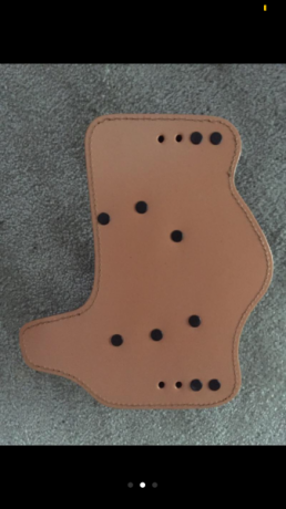 Vendo funda interior en kydex y cuero A ESTRENAR.
Es válido para varios modelos de glock (se pueden comprobar 01