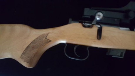 Carabina en perfecto estado de conservación marca Toz mod.17.01 cal. 22lr.
Precio 200 €, se puede ver 12