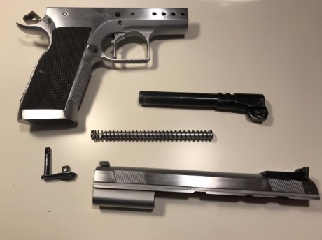 Vendo TANFOGLIO LIMITED, 9 mm/Pb, inox, con dos cargadores de 17 y uno de 16, con dos gatillos uno recto 132