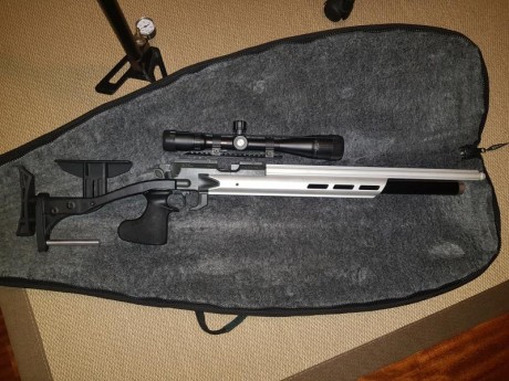 Impecable, carabina visor Bushnell   5-15×40 Elite 3200y bomba Gehmann  uros,  calibre 4,5 
Madrid  no 00
