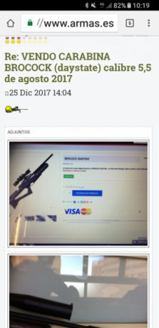 VENDO CARABINA BROCOCK (DAYSTATE) DEL CALIBRE 5,5 sintetica  DE AGOSTO DEL 2017

CARABINA POTENTE Y PRECISA 171