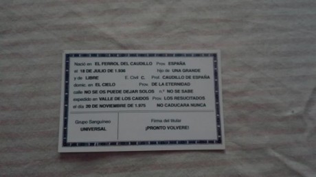 Se vende dni conmemorativo Francisco Franco años 90,pvp 15 euros.652167719. 00
