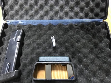 Vendo TANFOGLIO LIMITED, 9 mm/Pb, inox, con dos cargadores de 17 y uno de 16, con dos gatillos uno recto 32