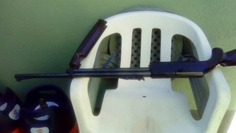 Hola buenas, pongo en venta esta reliquia de carabina de los 80´ Air Rifle Mod. 184 4´5, admite bbs, como 00