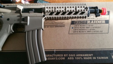Hola !  . Vendo un fusil de asalto de airsoft  ,  cm16 dst g&g  ,  es de fibra , plastico , esta usado 20
