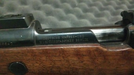 Por dejar la afición un compañero vende el siguiente rifle 

Por lo visto se trata de un máuser 98 DWM 70