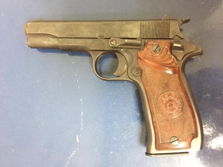 HOLA A TODOS, VENDO ESTE CLASICO DEL 9 CORTO.
Pistola Star, modelo super S, calibre 9 mm/c, muy bien cuidada, 01
