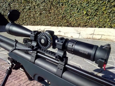 HAWKE Vantage SF 6-24x44 con un año, está completamente nuevo. Montado en PCP, ya sabeis lo buen visor 00