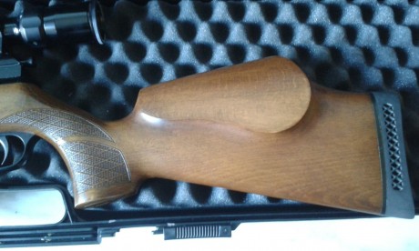 Un  compañero me pide que ponga a la venta esta carabina Bsa  sportsman hv FAC. Calibre 5'5 La he podido 11