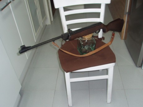 Hola.,
Una genuina Webley de cuando eran Inglesas de verdad.
Esta pequeña carabina tenía la particularidad 51