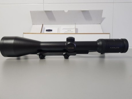 Vendo visor Kahles Helia C 3-12x56 de carril con monturas originales Blaser. Tapas y caja original con 00