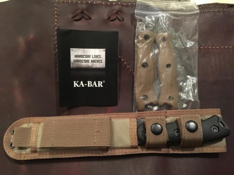 Pongo aquí para cambio un cuchillo KA-BAR BK15 procedente de mi colección. 
Absolutamente impecable, nunca 12