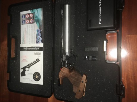 Vendo pistola Feinwerkbau P8X prácticamente nueva. Comprada a Chano en diciembre de 2017, aunque la bombona 02