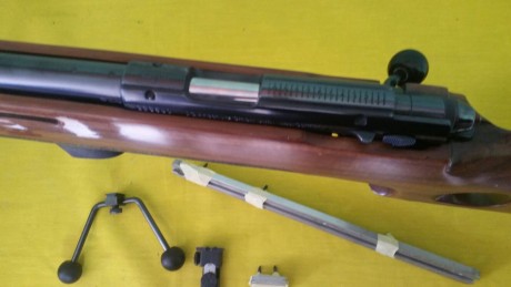 por motivos personales vendo mi gran carabina monotiro anschuz 1813 con cañon supermacht 54
carabina  00