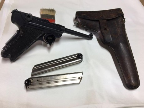Cambio pistola luger suiza del modelo 1929 con todos los numeros coincidentes menos el del cargador guiada 31