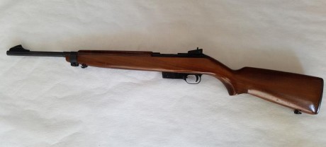 Hola
Vendo carabina semiautomatica Erma modelo M1 de fabricación alemana, réplica del fusil M1 Garand 00