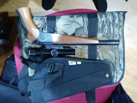 Se venda pistolas una tonos suucenter mono tiro con dos juegos de visores calibre 357 maximagnun y 357 40