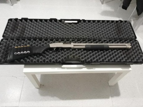 Pongo ala venta muy a mi pesar escopeta corredera mossberg 590 mariner es la de 9 tiros Made in USA 
se 02