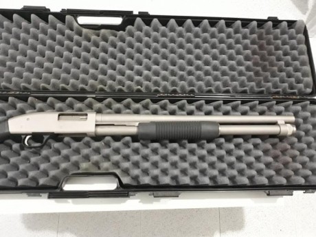Pongo ala venta muy a mi pesar escopeta corredera mossberg 590 mariner es la de 9 tiros Made in USA 
se 01