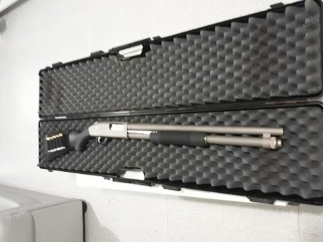 Pongo ala venta muy a mi pesar escopeta corredera mossberg 590 mariner es la de 9 tiros Made in USA 
se 00