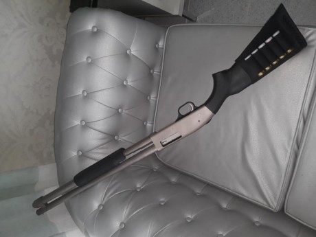 Pongo ala venta muy a mi pesar escopeta corredera mossberg 590 mariner es la de 9 tiros Made in USA 
se 11