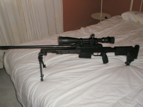 Que os parece el nuevo rifle que me acabo de comprar. En la primera tirada con municion comercial ha metido 10