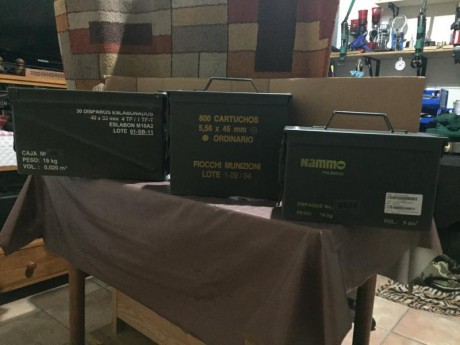 Hola a todos,
   Vendo cajas metálicas de munición 30x15x19. en buen estado, goma y cierre perfecto
  112