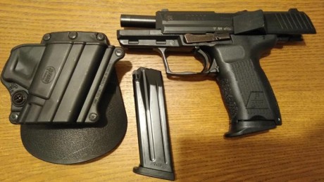 Hola a todos , vendo hk P2000 9 mm pb guiada en con Lic A. El arma esta en excelente estado, no ha disparado 12