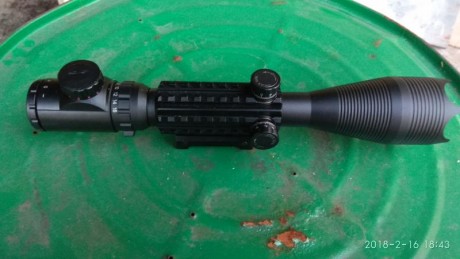 Hola Lote de accesorios.
- dos monturas monopiezas de 30mm. 15€ cada una.
- dos anillas de 25mm con cogida 41