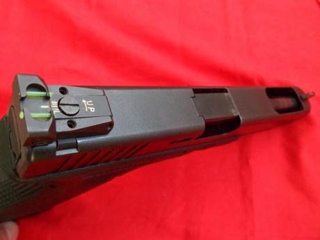 Buenas al foro, lo dicho vendo Glock 34, como todas las 34 9 para.
Alza y punto de mira LPA.
Muy pocos 01