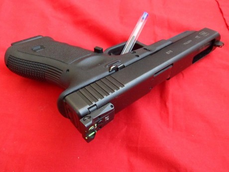 Buenas al foro, lo dicho vendo Glock 34, como todas las 34 9 para.
Alza y punto de mira LPA.
Muy pocos 00