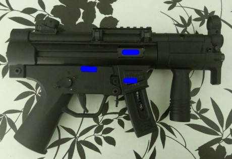 Por tener un nuevo proyecto en mente se vende la pistola GSG 5 modelo PK, copia del HK Mp5 K fabricada 12