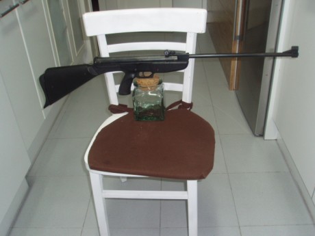 Hola,

Carabina Gamo 68, tercera serie,  en perfecto estado de funcionamiento, muelle recién instalado, 22